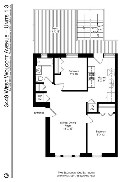 1849-51 W. Cornelia / 3449-55 N. Wolcott 1-2 Beds Apartment for Rent - Photo Gallery 29